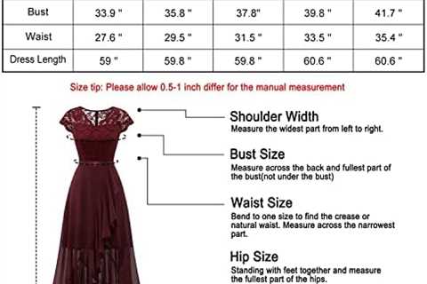 Daisyaner Women’s V Neck Formal Floral Lace Bridesmaid Maxi Dress Evening Party Elegant Dresses..