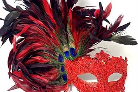 Storm buy] Women Lady Girls Costume Venetian mask Feather Masquerade Mask Halloween Mardi Gras..