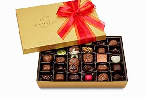 Godiva Chocolatier Gold Ballotin Assorted Gourmet Chocolates 36 Piece Gift Box, Great for Gifting