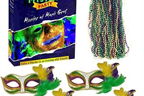 Murder Mystery Party Game Bundle- Murder at Mardi Gras, Host Your Own New Orleans Murder Mystery..