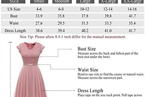 Dressystar Women’s V Neck Sleeveless Lace Bridesmaid Dress Wedding Party Gown