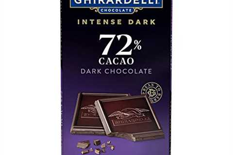 GHIRARDELLI Intense Dark Chocolate Bar, 72% Cacao, 3.5 Oz Bar