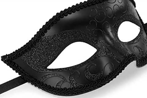 TRIFUNESS Masquerade Mask for Men – Venetian Roman Greek Mask for Mardi Gras Ball Halloween Prom..