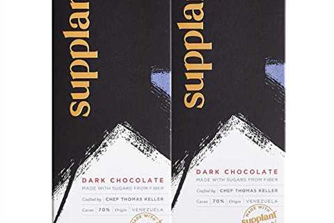 Supplant Dark Chocolate Bars – Premium Dark Chocolate Made with Low-Calorie, Prebiotic Supplant..