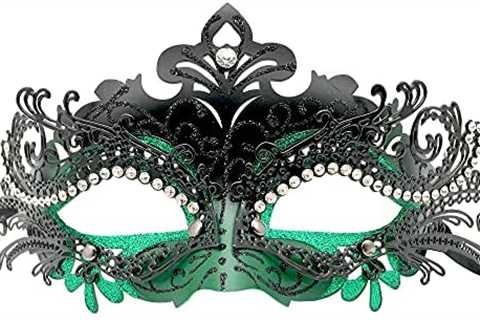 Women/Men Masquerade Metal Masks Venetian Halloween Costume Mask Mardi Gras Mask