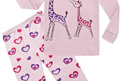 Family Feeling Girls Pajamas 2 Piece Pjs Set 100% Cotton Pj