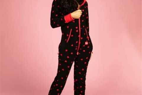 Tipsy Elves Valentine’s Day Onesie for Adults – Comfy Matching Men’s and Women’s Jumpsuit with..