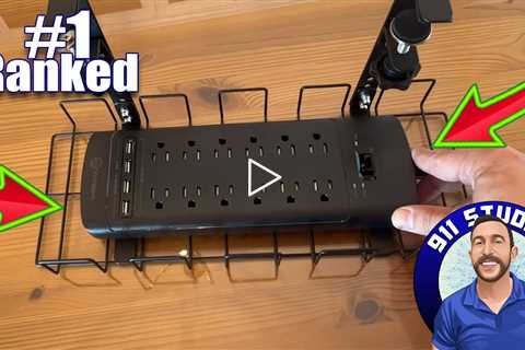 LUXEAR Under Desk Cable Management Tray