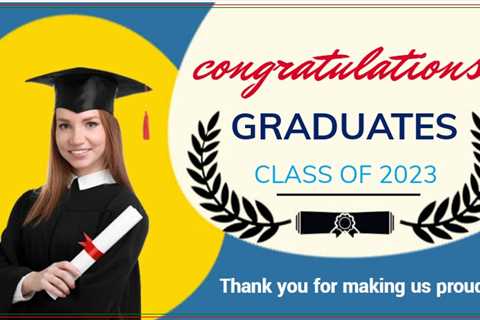 Personalized Graduation School Banner