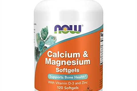 NOW Supplements, Calcium  Magnesium with Vitamin D-3 and Zinc, Supports Bone Health*, 120 Softgels