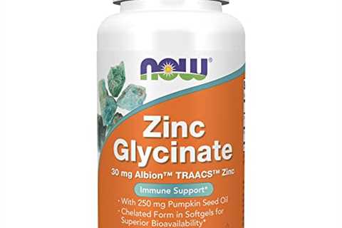 NOW Supplements, Zinc Glycinate, 120 Softgels