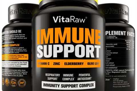 VitaRaw Immune Support Vitamins - Zinc, Elderberry, Vitamin C, Echinacea, Olive Leaf, Goldenseal |..