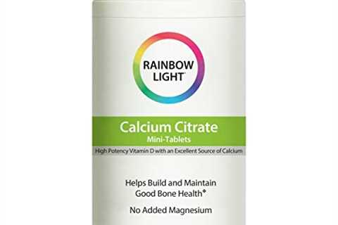 Rainbow Light - Calcium Citrate Mini-Tabs - Food-Based Calcium Supplement Supports Calcium..