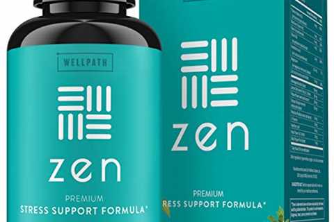 Zen Anxiety and Stress Relief Supplement - Premium Herbal Formula Supporting Calm Mood with..