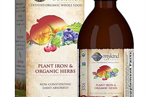 mykind Organics Organic Plant-Sourced Iron + Herbs (Cranberry-Lime Liquid) 8oz Liquid