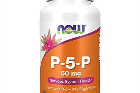 NOW Supplements, P-5-P 50 mg with Coenzyme B-6 + Mg Bisglycinate, 90 Veg Capsules