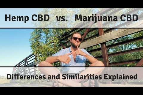 Difference between Hemp CBD & Marijuana CBD