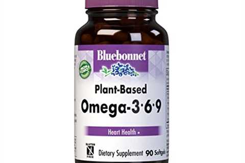 BlueBonnet Plant Based Omega 3-6-9 Softgels, 1000 mg, 90 Count, White