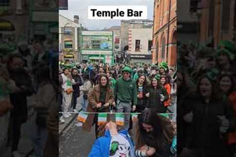 Temple Bar Dublin after Saint Patrick's Parade ☘️ #irish #dublin #2023 #saintpatricksday