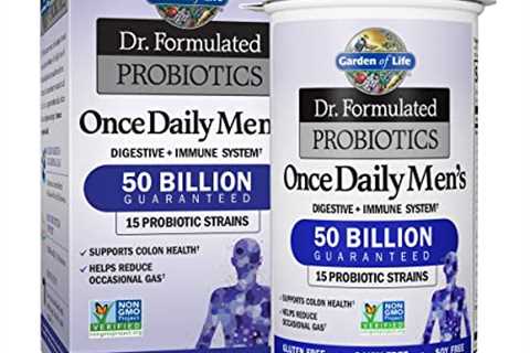 Garden of Life Dr. Formulated Probiotics for Men, Once Daily Menâs Probiotics, 50 Billion CFU..