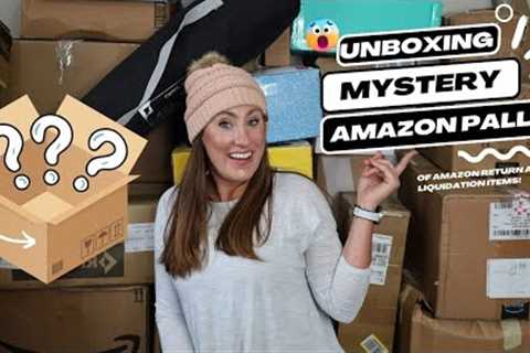 What I found Unboxing a Huge 6ft Pallet Full of Amazon Return Items! Pallet Unboxing Amazon Returns