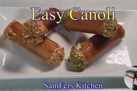 Easy Homemade Italian Cannoli Dessert