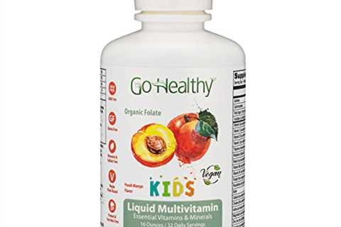 Go Healthy Kids Liquid Multivitamin Organic Folate Vegetarian Plant Based Whole Food 32 Servings