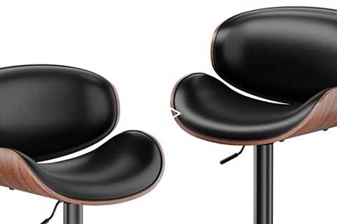 Aowos Adjustable Swivel Bar Stools