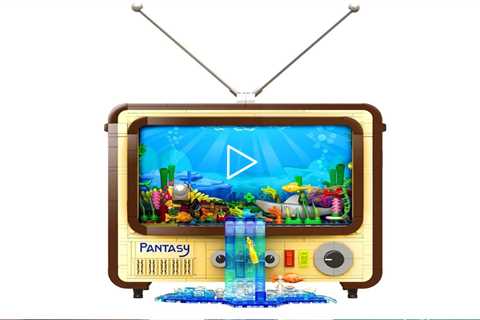 Pantasy Retro TV Building Kit, Creative Ideas Building Set