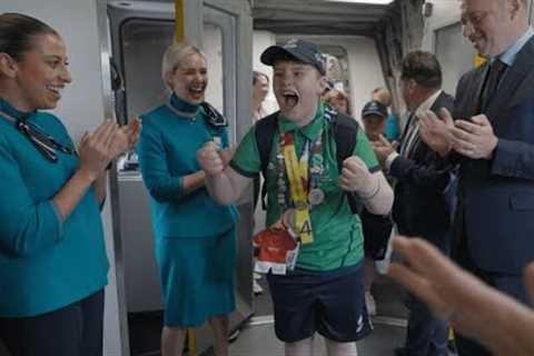 Welcome home Team Ireland! Special Olympics World Games | Aer Lingus