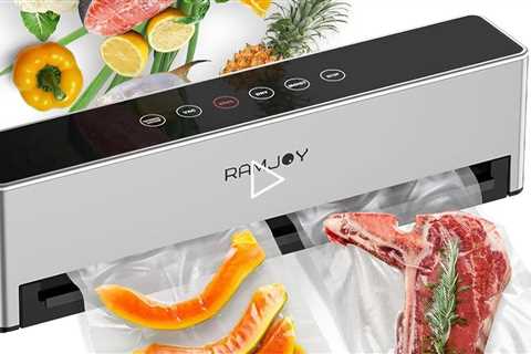 RAMJOY Vacuum Sealer, Automatic, Smart Dry/Moist Food Sealer Machine