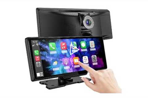 Hinine 9.6 Portable Apple CarPlay Screen & Android Auto Wireless Display Car Stereo