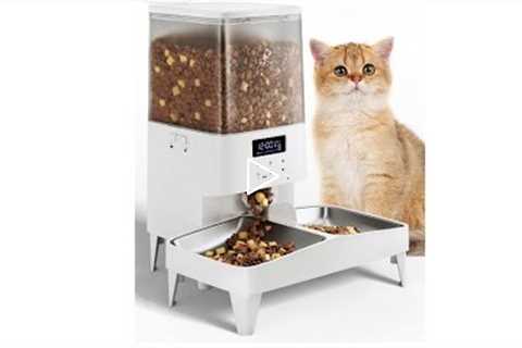 Automatic Cat Feeders, PETEMPO 5L Dog Feeder, Anti-Stuck Design