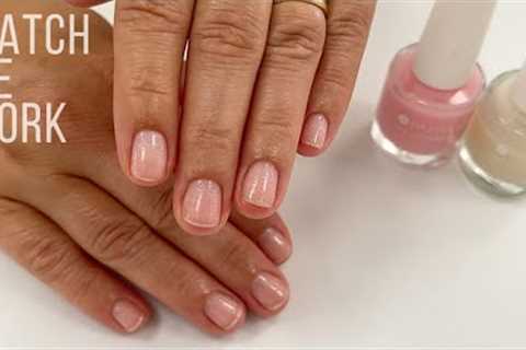 Removing CND Shellac, peeling, manicure & switching to Dazzle Dry polish. Nail technician..