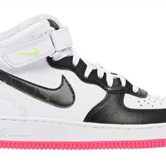 Volt & Pink Highlight This Nike Air Force 1 Mid GS