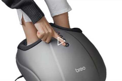 Breo Foot Massager Machine with Heat, Shiatsu Deep Tissue Kneading