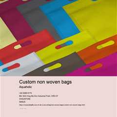Custom non-woven bags
