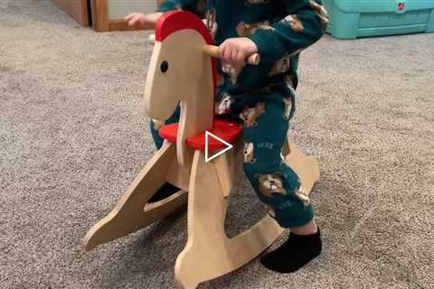 Hape Rock and Ride Kid's Wooden Rocking Horse