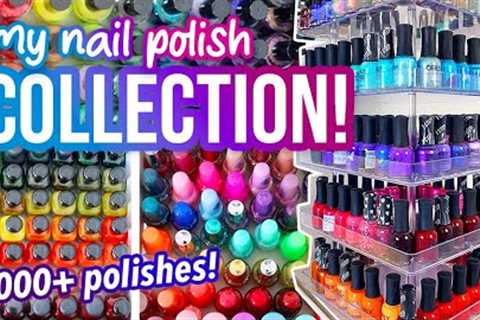 My GIANT Nail Polish Collection Tour! Organization & Stats (3,000+ polishes!) || KELLI MARISSA