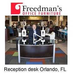 Reception desk Orlando, FL - Freedman's Office Furniture Cubicles, Desks, Chairs