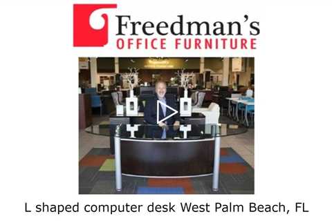 L shaped computer desk West Palm Beach, FL - Freedman's Office Furniture, Cubicles, Desks, Chairs