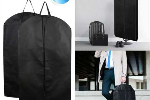 2 Pack Spencer Black Garment Bags