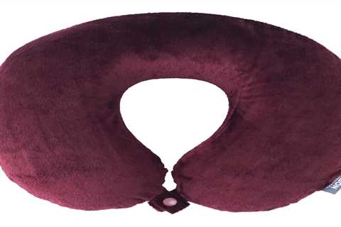 Burgundy Bon Voyage Memory Foam Neck Pillow