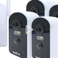 SpotCam Solo Pro Spotlight Camera with Base Station. 100% Wireless