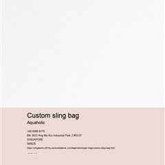 Custom Sling Bag