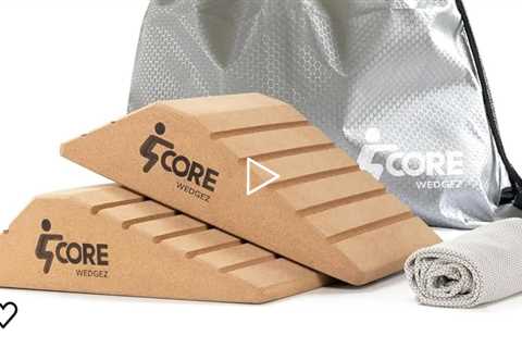 CORE WEDGEZ New Large Size Cork Squat Wedge Block (2-Pack)