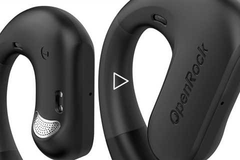 OpenRock S Open-Ear Air Conduction Headphones, Bluetooth 5.3 Wireless Over-Ear Earbuds