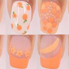 ORANGE SUMMER NAILS 2024 | trendy summer nail art designs compilation, easy summer nails
