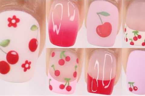 Spring/Summer nail art designs 2024 | best nail art compilation, cherry inspired fruit nails