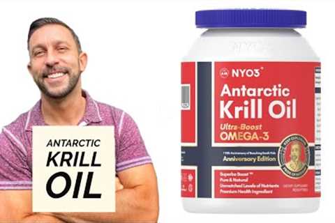 NYO3 Antarctic Krill Oil 1000mg Omega 3 Supplement 90 Softgels